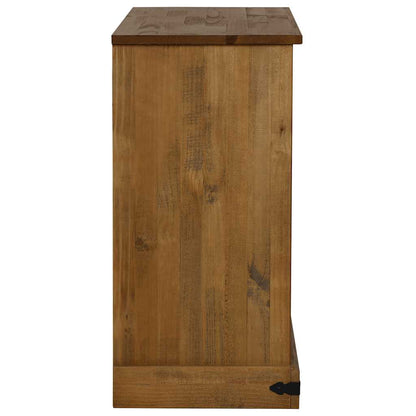 Dressoir HALDEN 2 schuifdeuren 112x40x80 cm massief hout