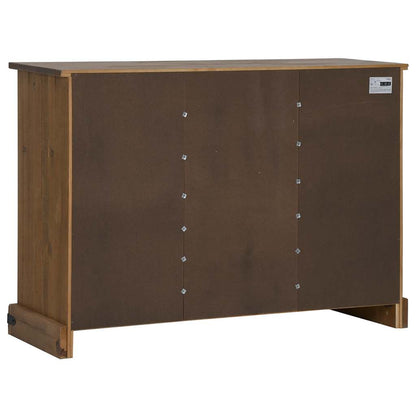 Dressoir HALDEN 2 schuifdeuren 112x40x80 cm massief hout
