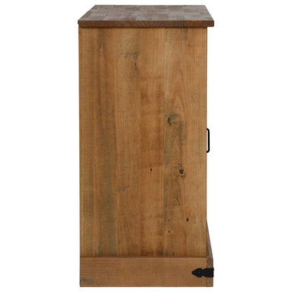 Dressoir HALDEN 2 schuifdeuren 112x40x80 cm massief hout