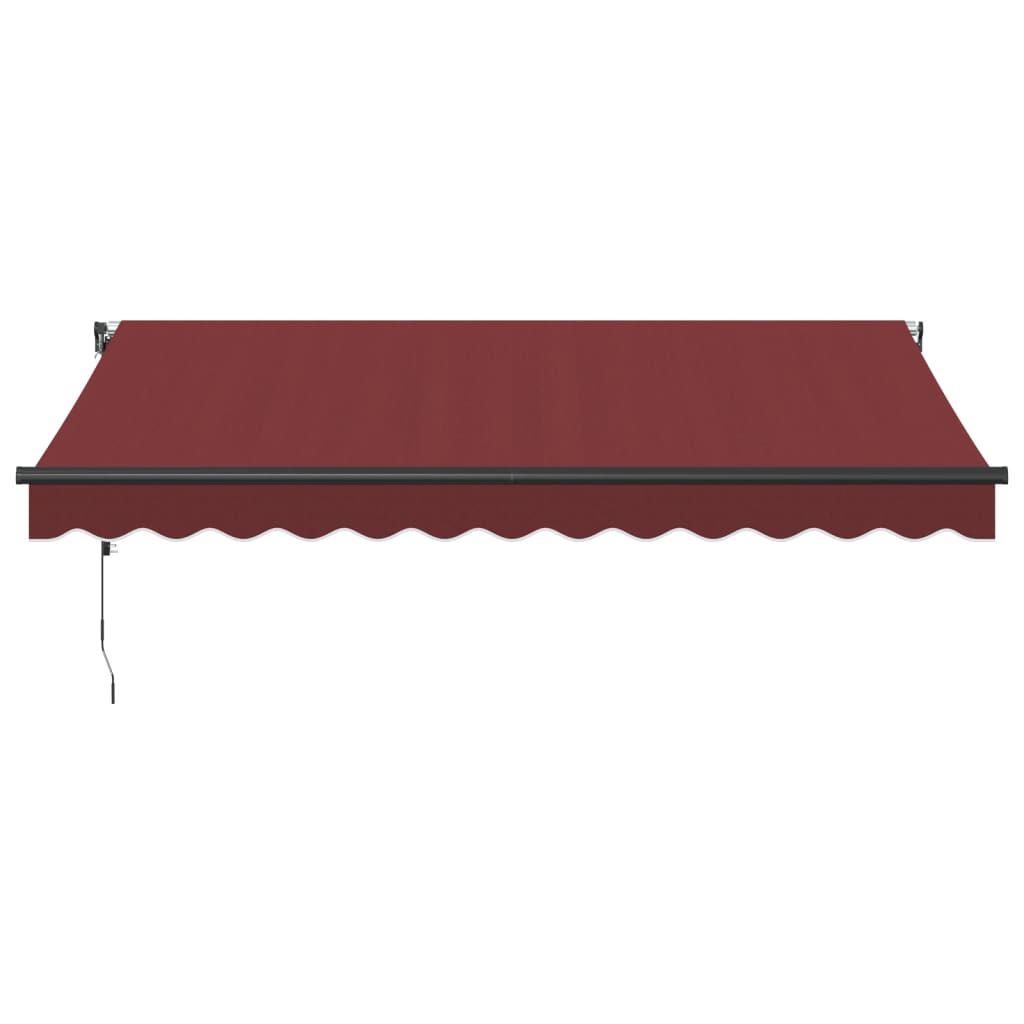 Luifel automatisch uittrekbaar 350x250 cm bordeauxrood