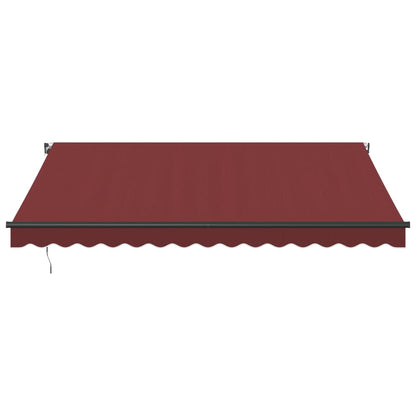 Luifel handmatig uittrekbaar 400x300 cm bordeauxrood