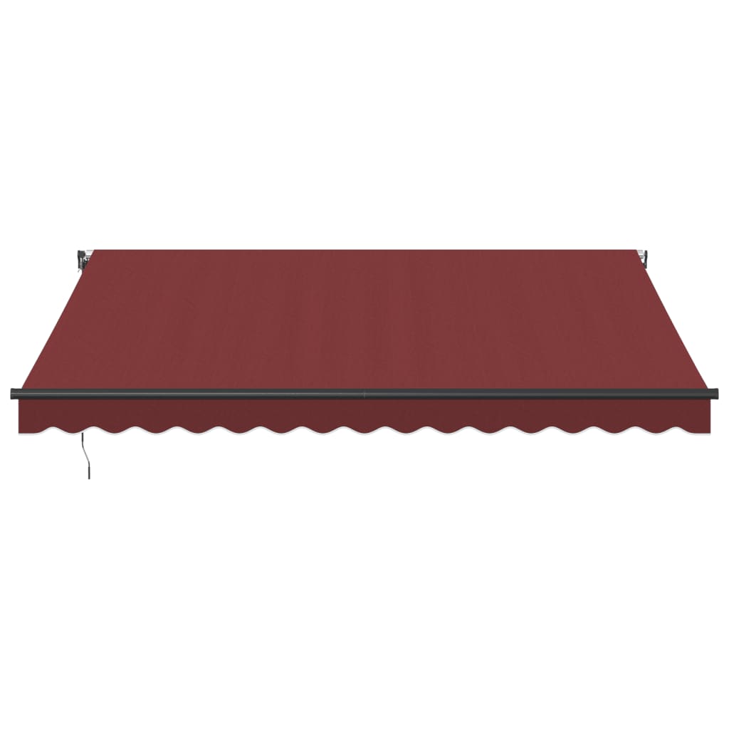 Luifel automatisch uittrekbaar met LED's 400x300 cm bordeaux