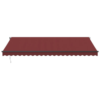 Luifel automatisch uittrekbaar 500x300 cm bordeauxrood