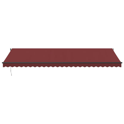 Luifel automatisch uittrekbaar 600x300 cm bordeauxrood