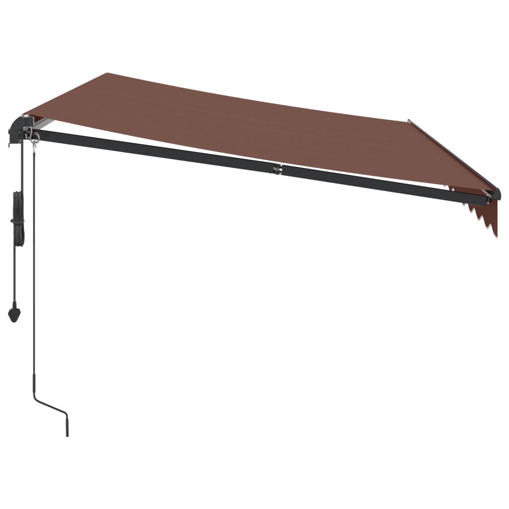 Luifel automatisch uittrekbaar 350x250 cm bruin
