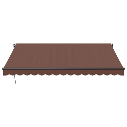 Luifel handmatig uittrekbaar 400x300 cm bruin