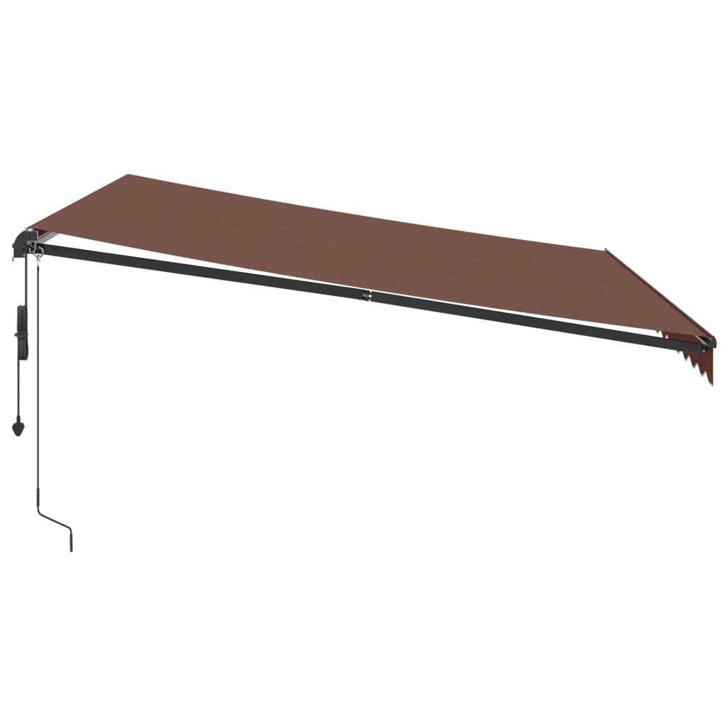 Luifel automatisch uittrekbaar 400x300 cm bruin