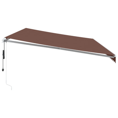 Luifel automatisch uittrekbaar 600x300 cm bruin