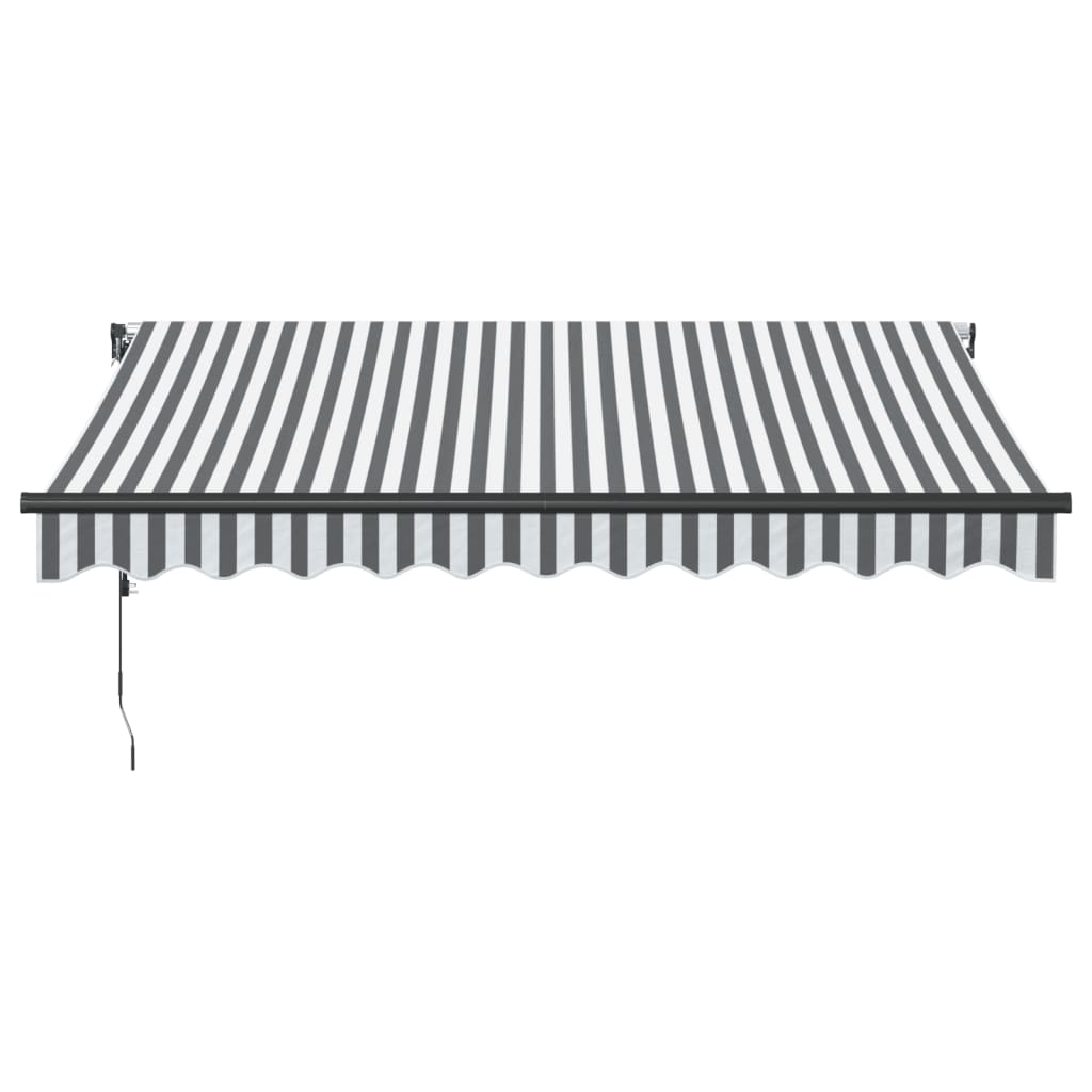 Luifel automatisch uittrekbaar LED 300x250 cm antraciet en wit