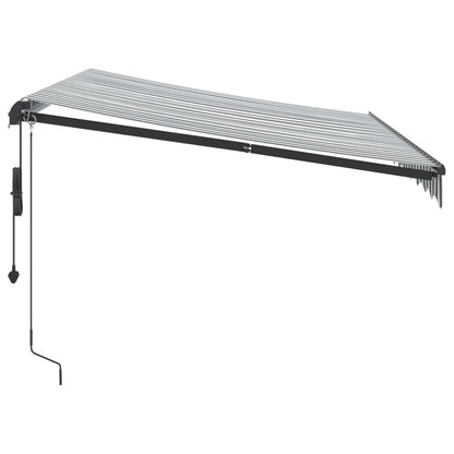 Luifel automatisch uittrekbaar LED 300x250 cm antraciet en wit