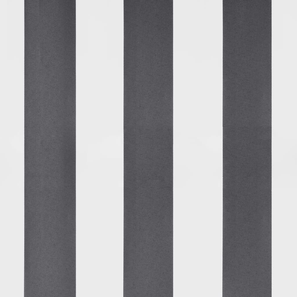 Luifel automatisch uittrekbaar 450x300 cm antracietkleur en wit