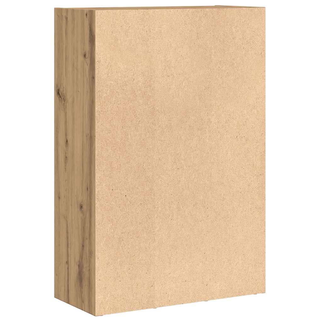 Boekenkast/dressoir 66x30x98 cm bewerkt hout artisanaal eiken