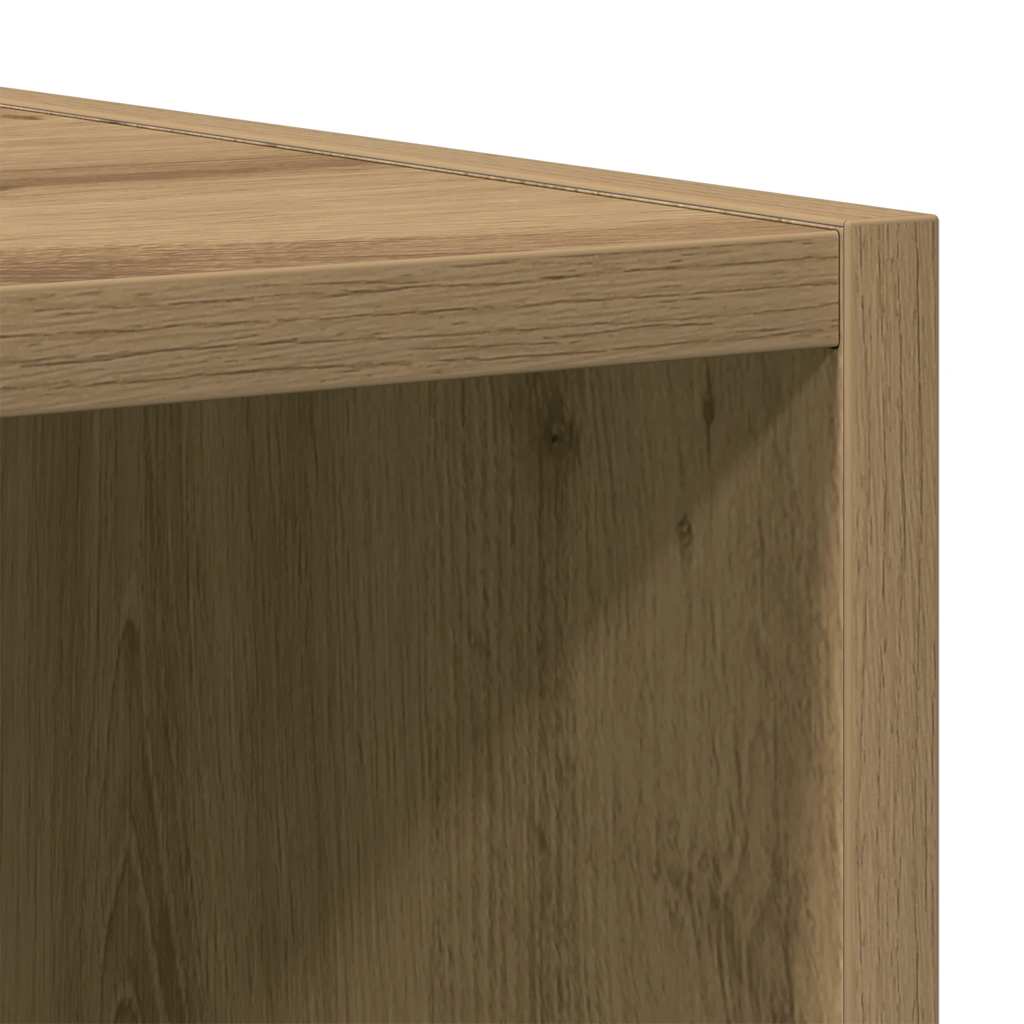 Boekenkast/dressoir 66x30x98 cm bewerkt hout artisanaal eiken