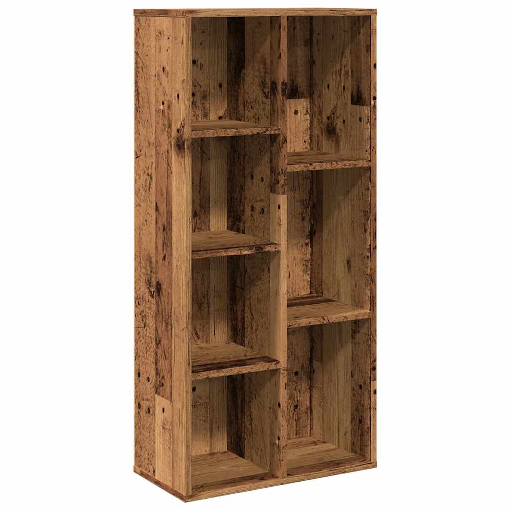Boekenkast 50x25x104 cm oud houtkleurig