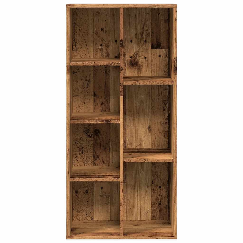 Boekenkast 50x25x104 cm oud houtkleurig