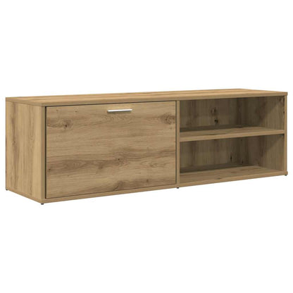 Tv-meubel 120x34x37 cm bewerkt hout artisanaal eikenkleur