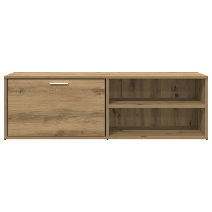 Tv-meubel 120x34x37 cm bewerkt hout artisanaal eikenkleur