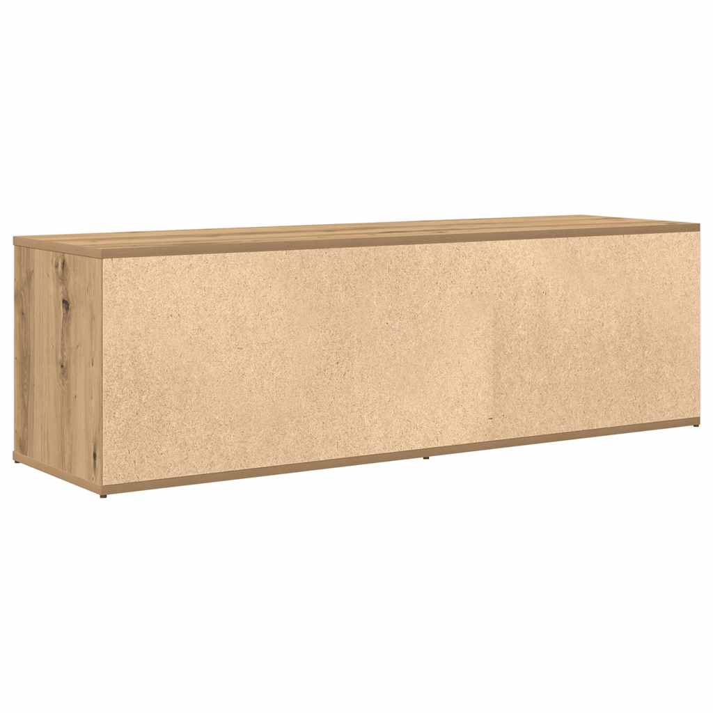 Tv-meubel 120x34x37 cm bewerkt hout artisanaal eikenkleur