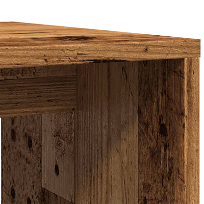 Salontafelset 100x48x40 cm bewerkt hout oud houtkleurig