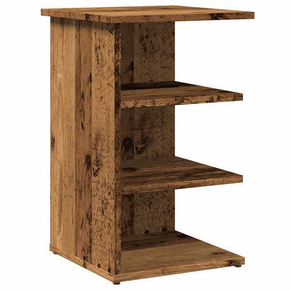 Dressoir 35x35x55 cm bewerkt hout oud houtkleurig