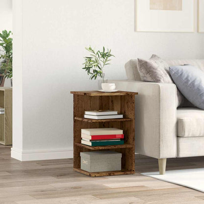 Dressoir 35x35x55 cm bewerkt hout oud houtkleurig