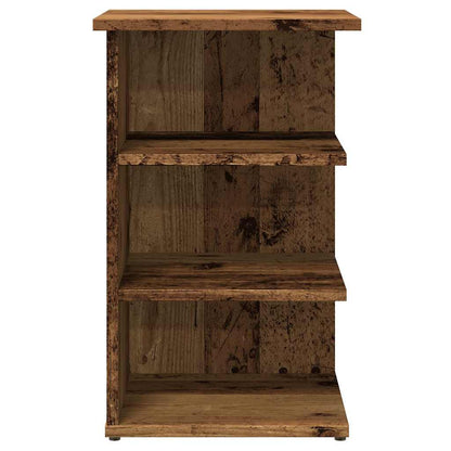 Dressoir 35x35x55 cm bewerkt hout oud houtkleurig