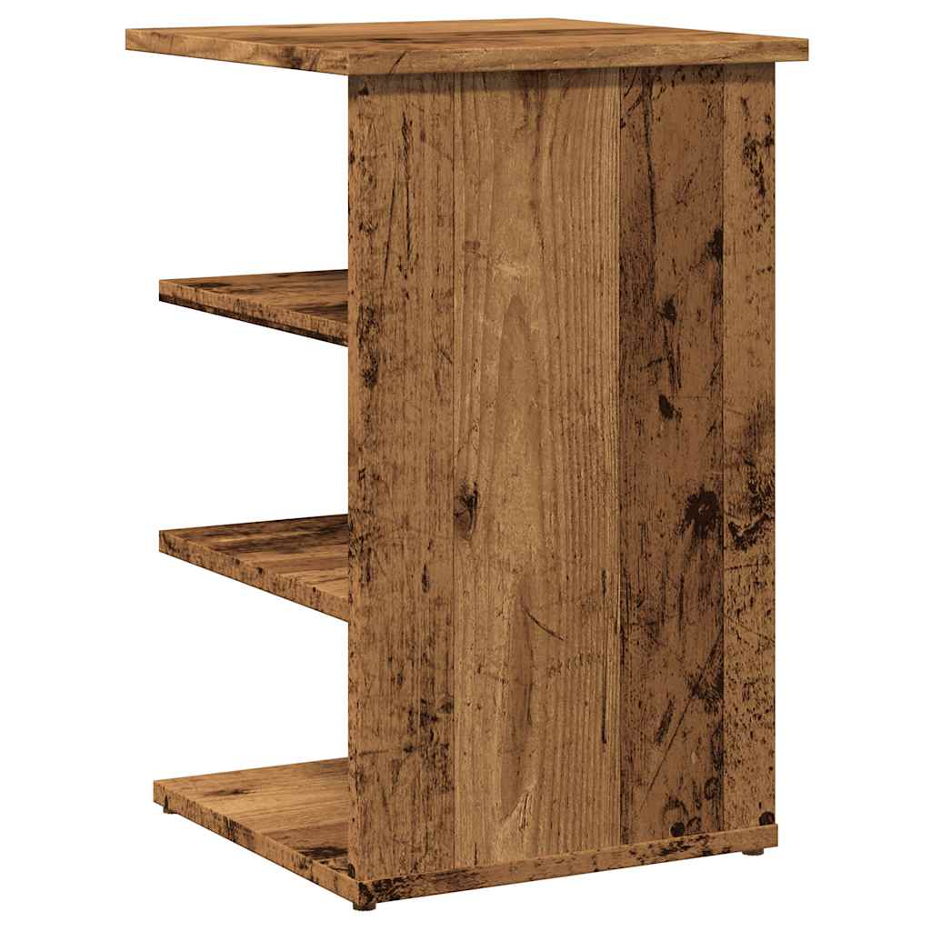 Dressoir 35x35x55 cm bewerkt hout oud houtkleurig