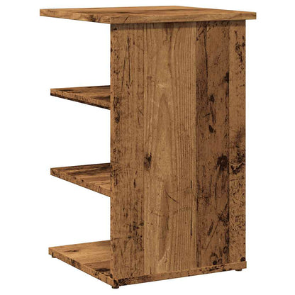 Dressoir 35x35x55 cm bewerkt hout oud houtkleurig