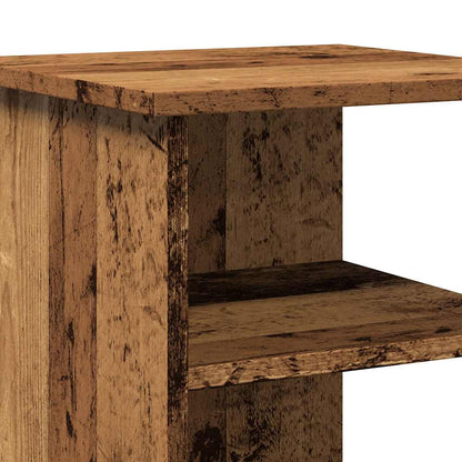 Dressoir 35x35x55 cm bewerkt hout oud houtkleurig