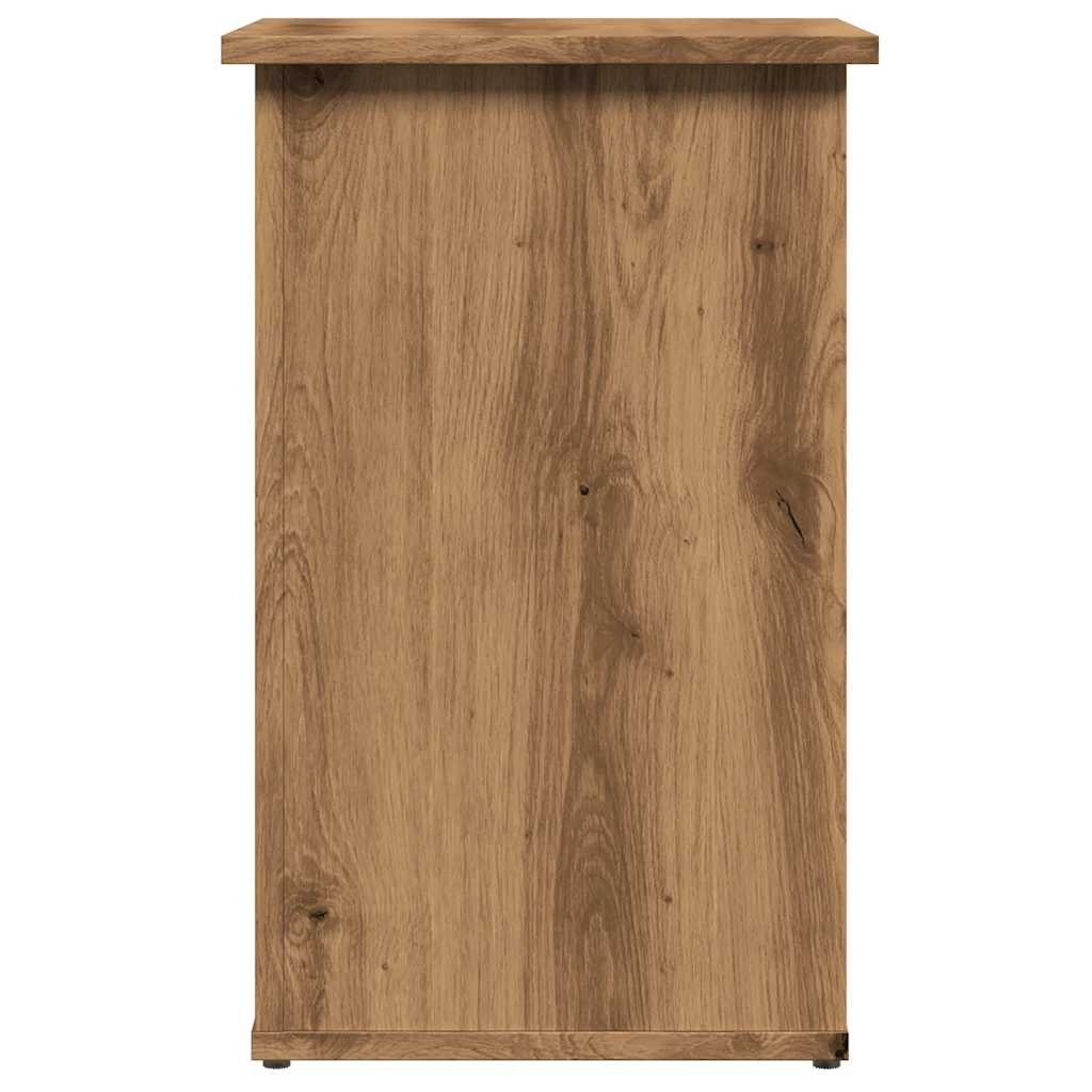 Dressoir 35x35x55 cm bewerkt hout artisanaal eikenkleur