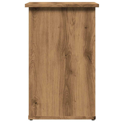 Dressoir 35x35x55 cm bewerkt hout artisanaal eikenkleur