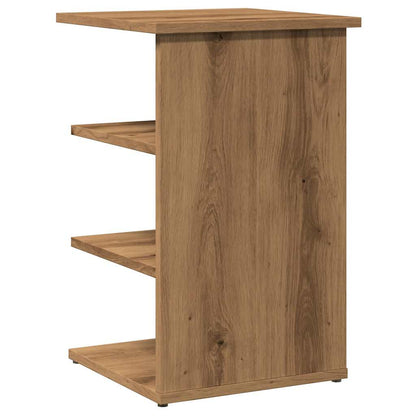 Dressoir 35x35x55 cm bewerkt hout artisanaal eikenkleur