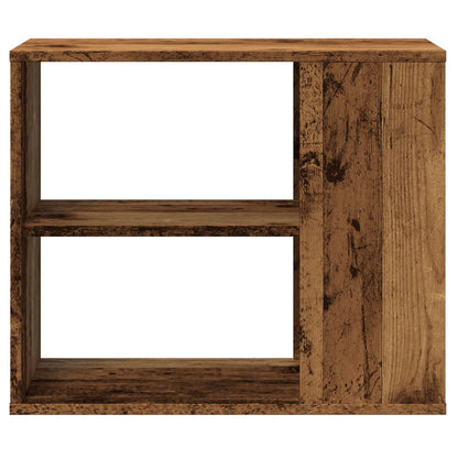 Bijzetkast 60x30x50 cm bewerkt hout oud houtkleurig