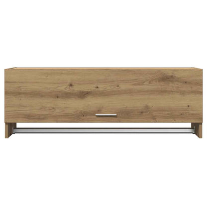 Kledingkast 100x32,5x35 cm bewerkt hout artisanaal eikenkleurig