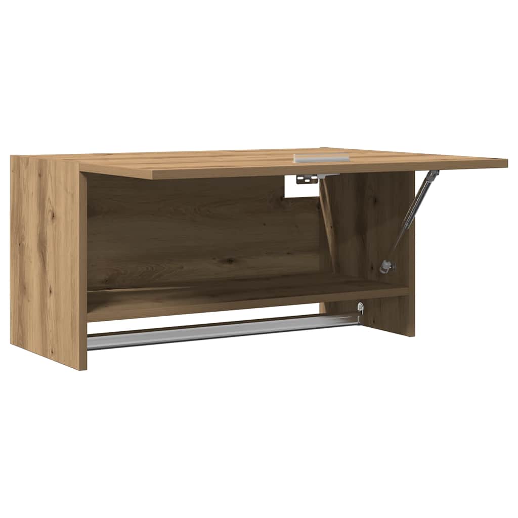 Kledingkast 70x32,5x35 cm bewerkt hout artisanaal eikenkleur