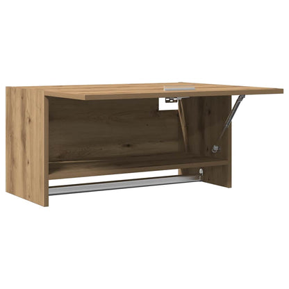 Kledingkast 70x32,5x35 cm bewerkt hout artisanaal eikenkleur