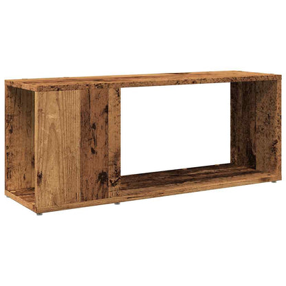 Tv-meubel 80x24x32cm bewerkt hout oud houtkleurig