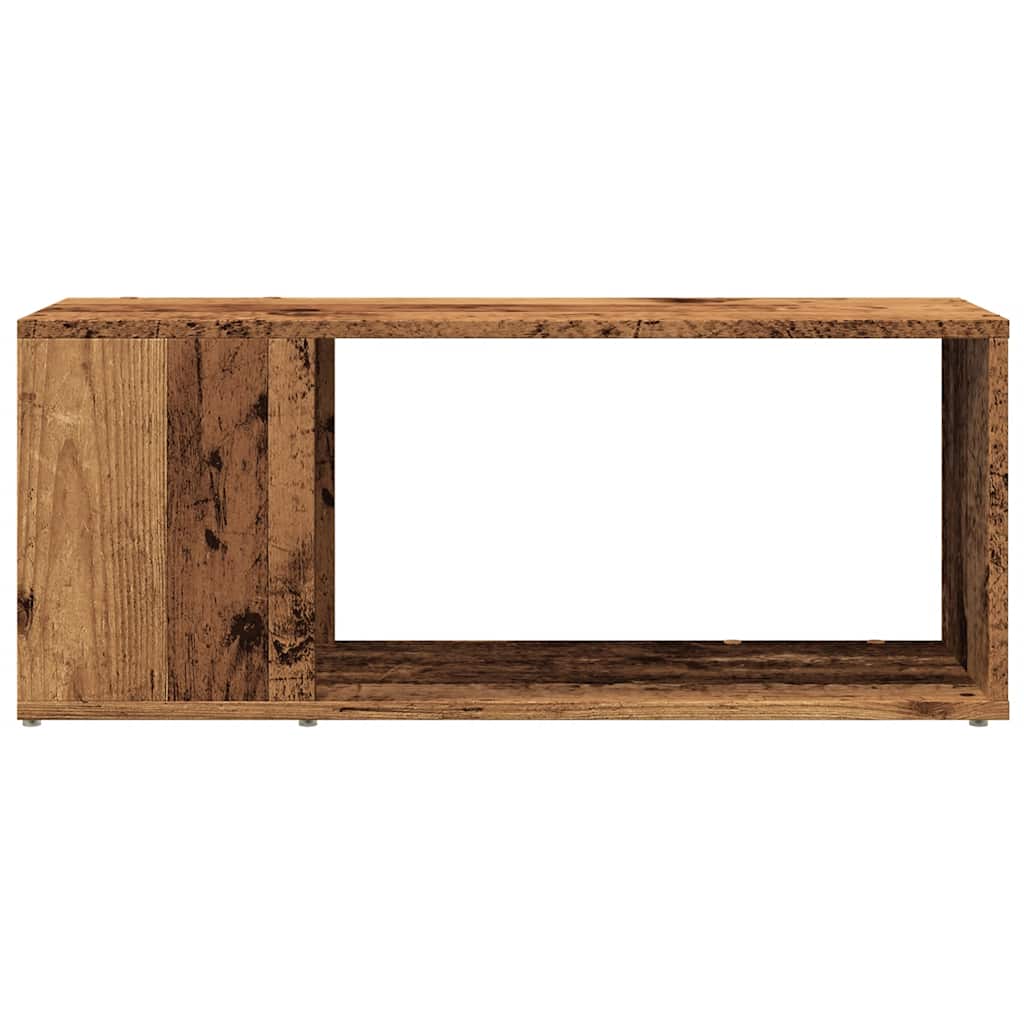 Tv-meubel 80x24x32cm bewerkt hout oud houtkleurig