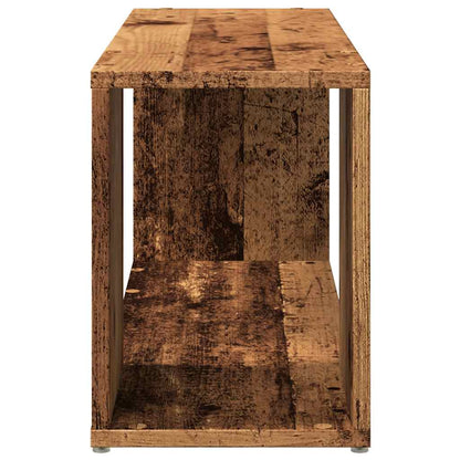 Tv-meubel 80x24x32cm bewerkt hout oud houtkleurig