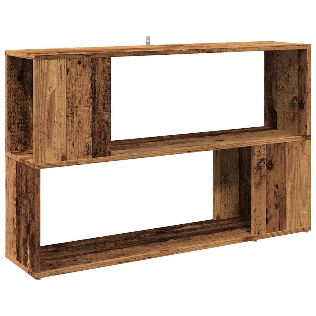 Boekenkast 100x24x63 cm bewerkt hout oud houtkleurig