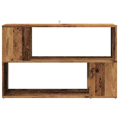 Boekenkast 100x24x63 cm bewerkt hout oud houtkleurig