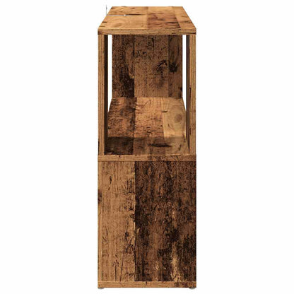 Boekenkast 100x24x63 cm bewerkt hout oud houtkleurig