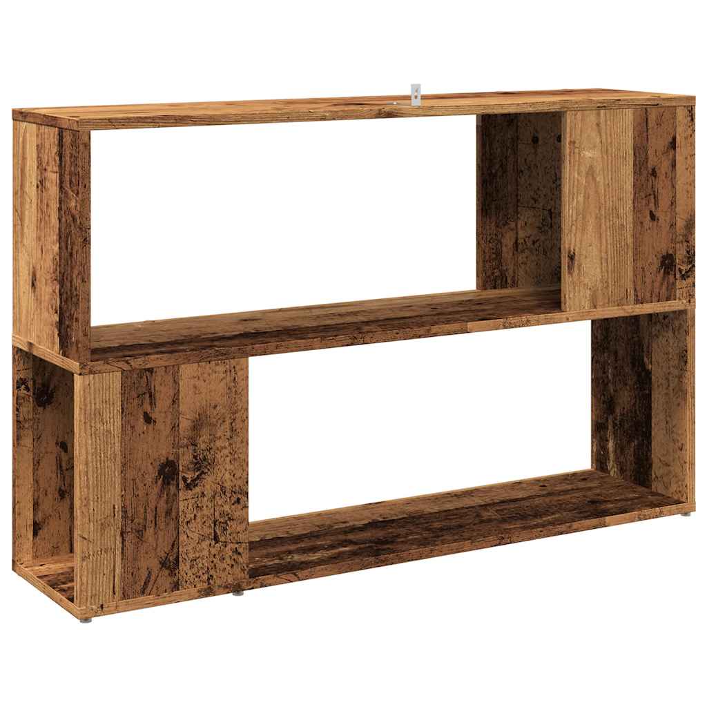 Boekenkast 100x24x63 cm bewerkt hout oud houtkleurig