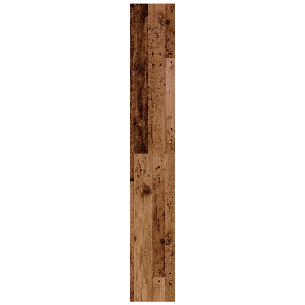 Boekenkast/kamerscherm 40x30x198 cm oud houtkleurig