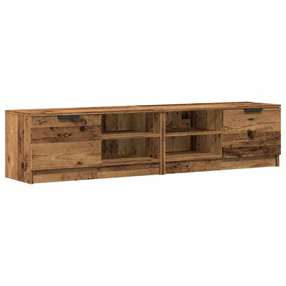 Tv-meubels 2 st 80x35x36,5 cm bewerkt hout oud houtkleurig