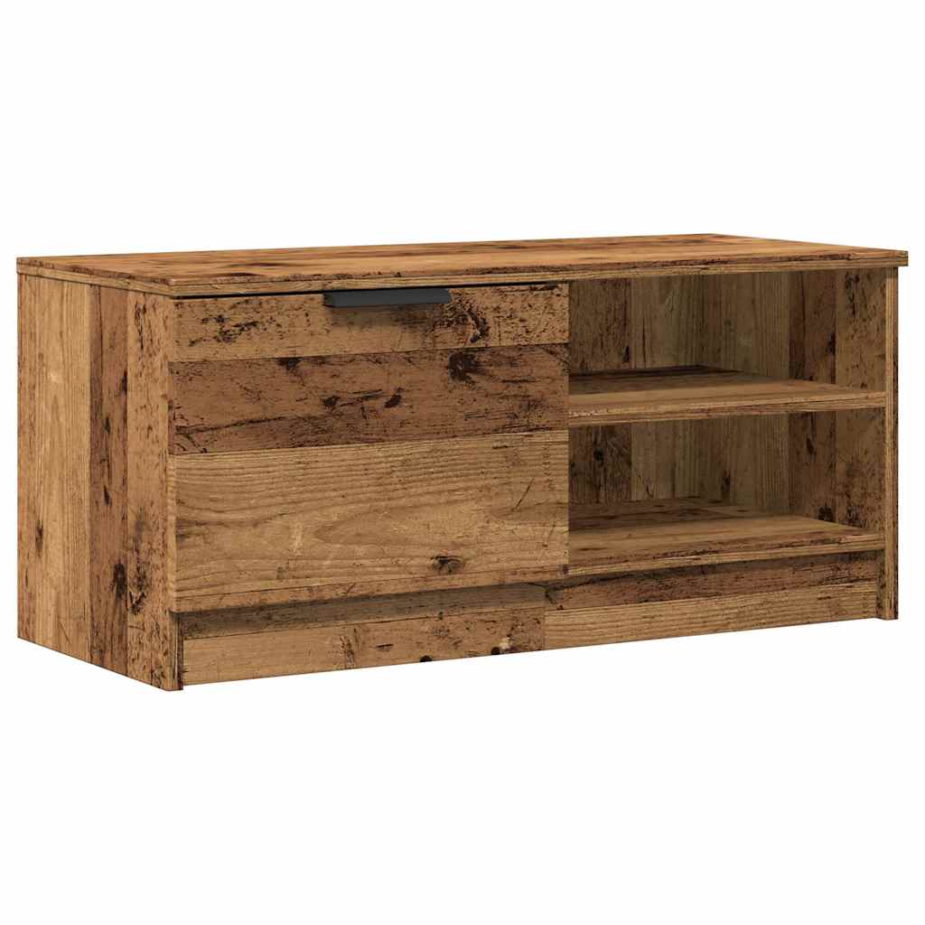 Tv-meubels 2 st 80x35x36,5 cm bewerkt hout oud houtkleurig