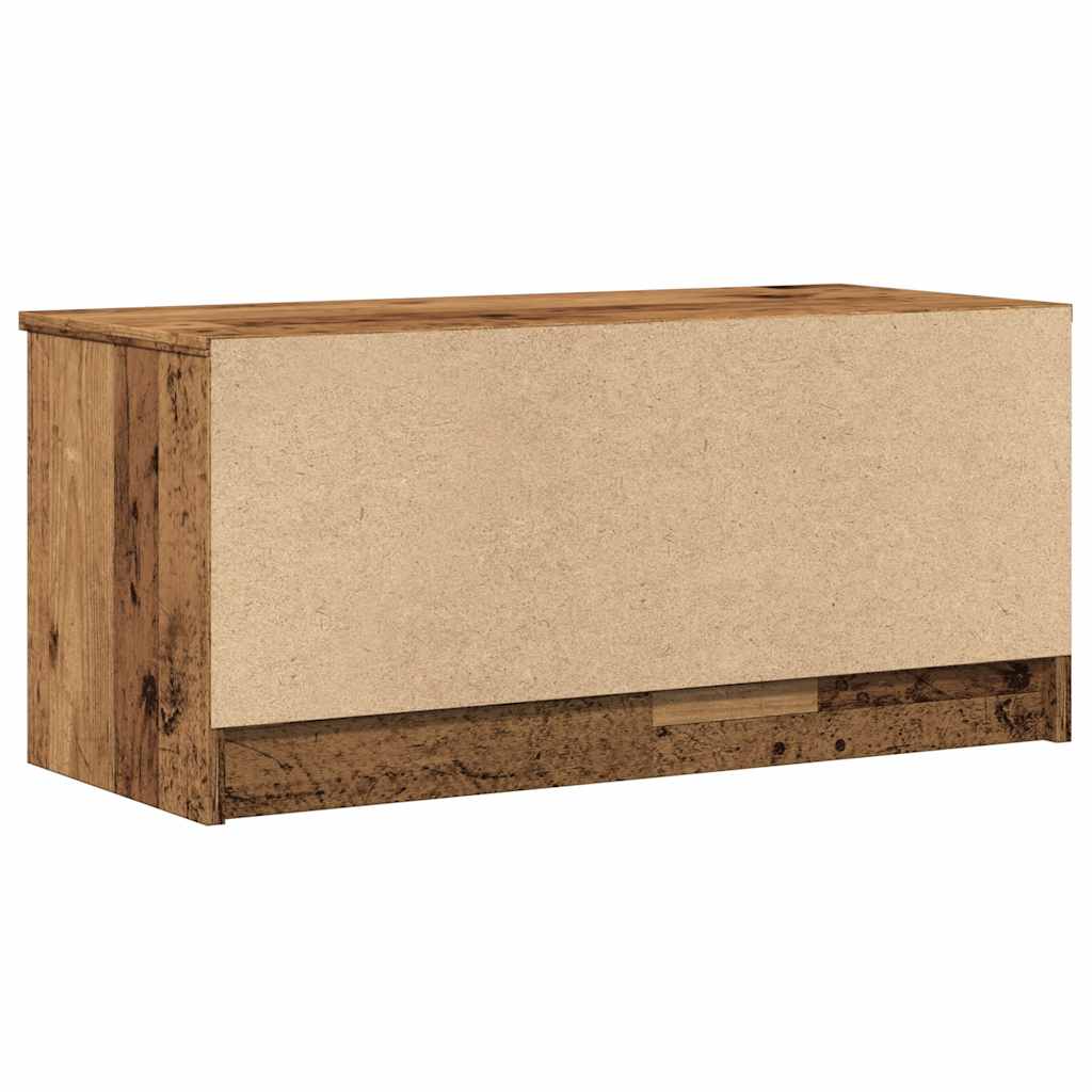 Tv-meubels 2 st 80x35x36,5 cm bewerkt hout oud houtkleurig
