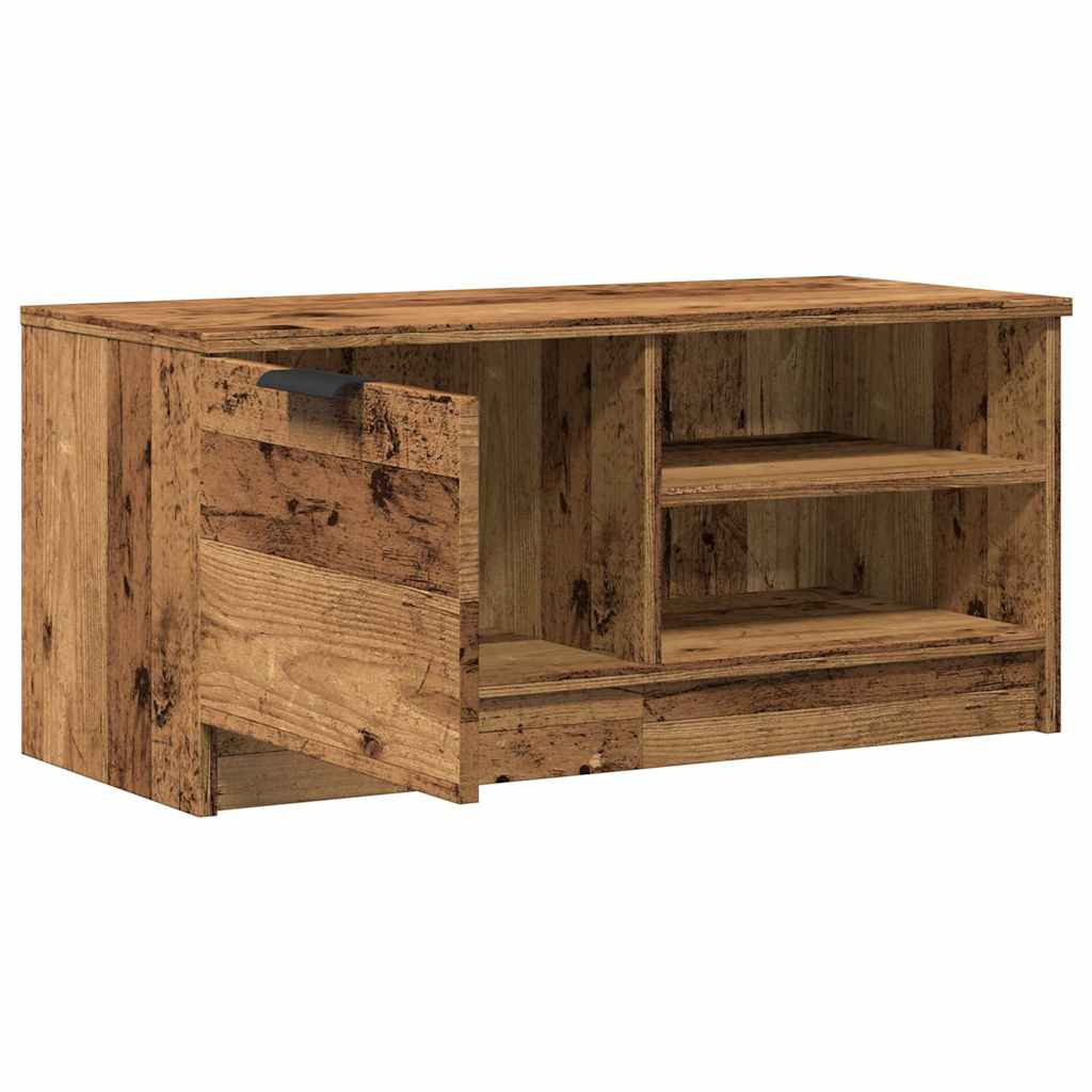 Tv-meubels 2 st 80x35x36,5 cm bewerkt hout oud houtkleurig