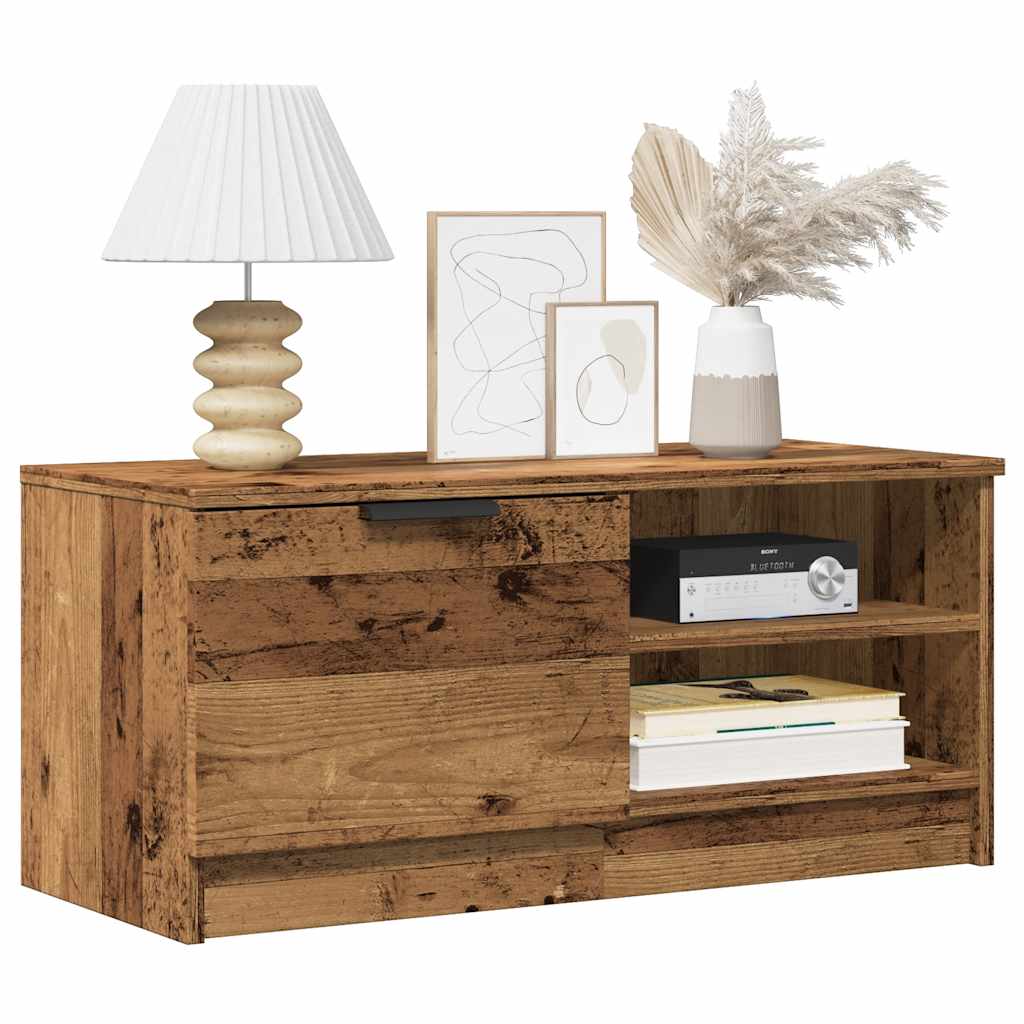 Tv-meubels 2 st 80x35x36,5 cm bewerkt hout oud houtkleurig