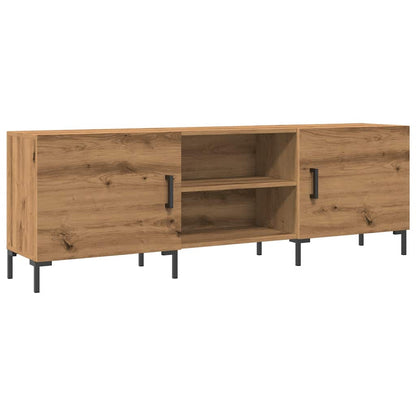 Tv-meubel 150x30x50 cm bewerkt hout artisanaal eikenkleurig